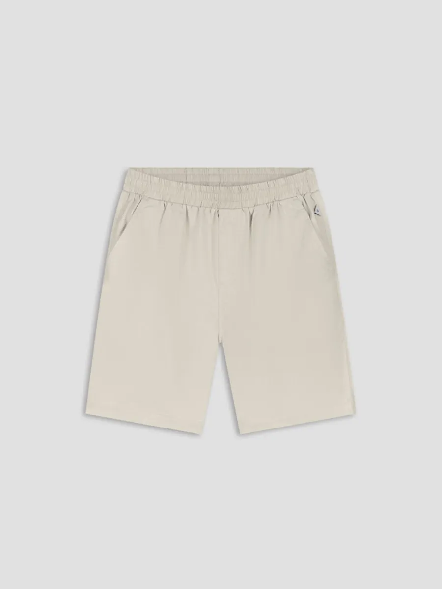 Law of the Sea-Star melange short-10416-903 Almond milk-OFF WHITE