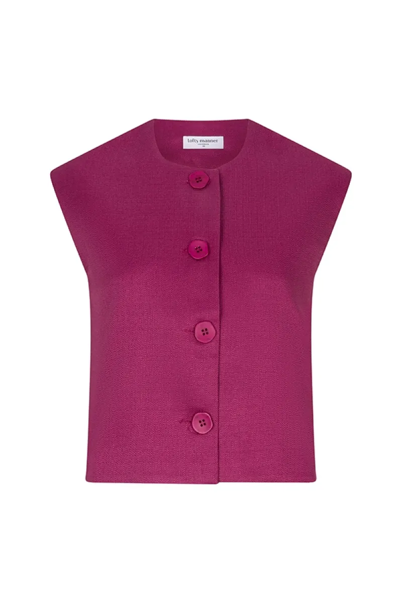LOFTY MANNER--RE05 - Gilet Isla-750 Purple-CYCLAAM