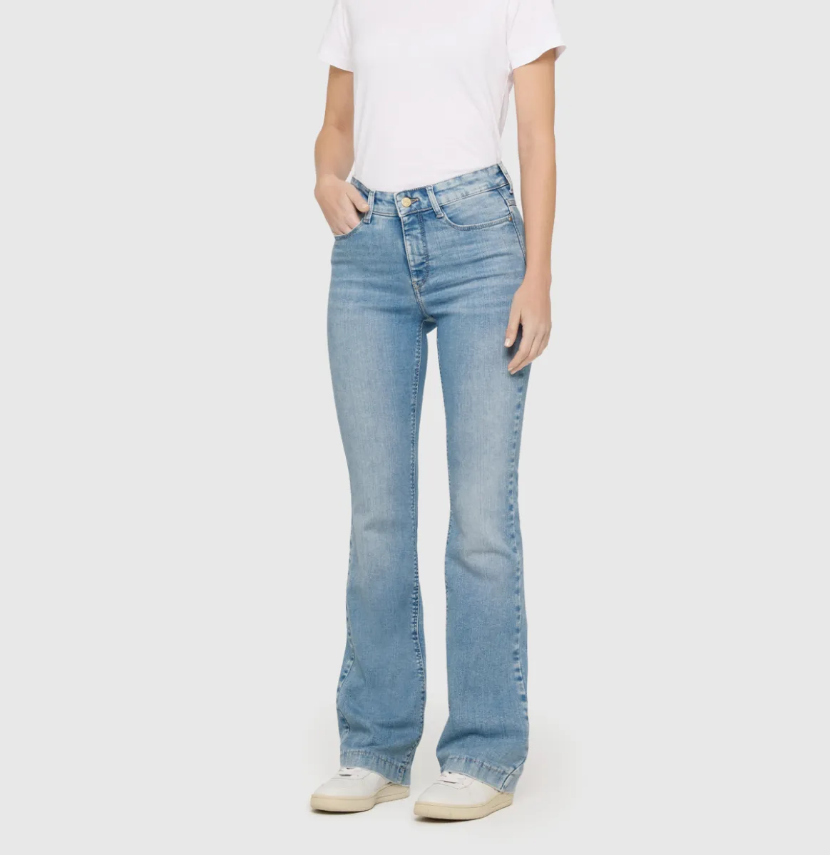 MAC-DREAM BOOT; 4; Trousers MAC Ladies-0358L542990-D215 Summer blue-DENIM