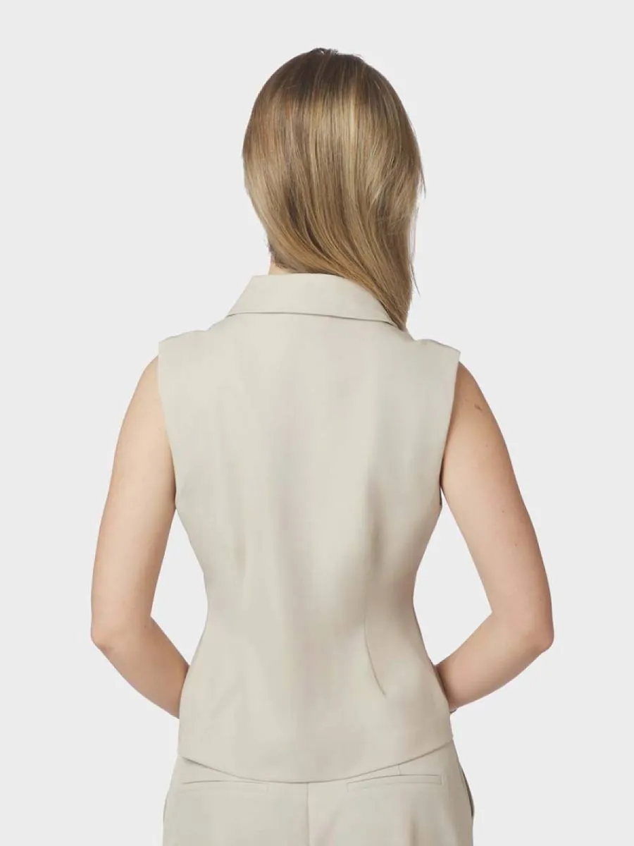neo-noir-annabella-structure-waistcoat-165355-122-creme-creme-4 Neo Noir-Annabella Structure Waistcoat-165355-122 Creme-CREME