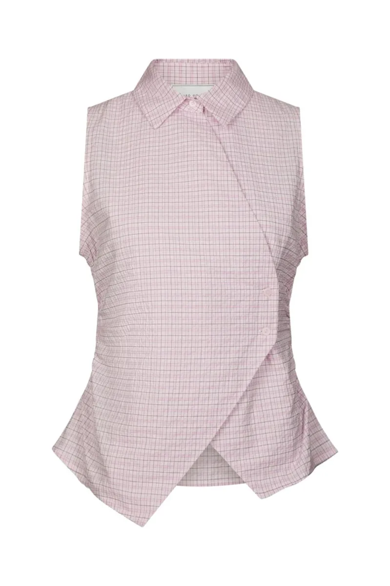 Neo Noir-Celest Check Top-169021-754 Light Pink-LICHT ROSE