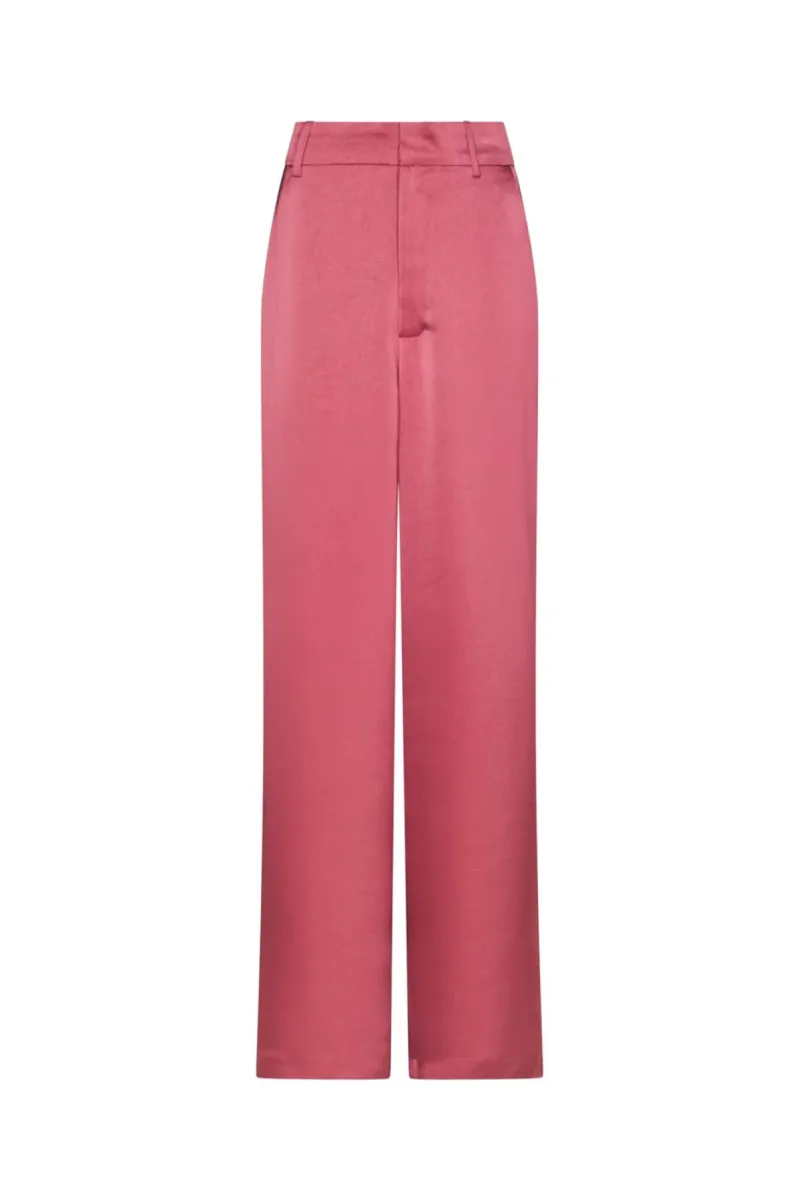 Neo Noir-Emmett Heavy Sateen Pants-164136-430 Cherry Pink-PINK