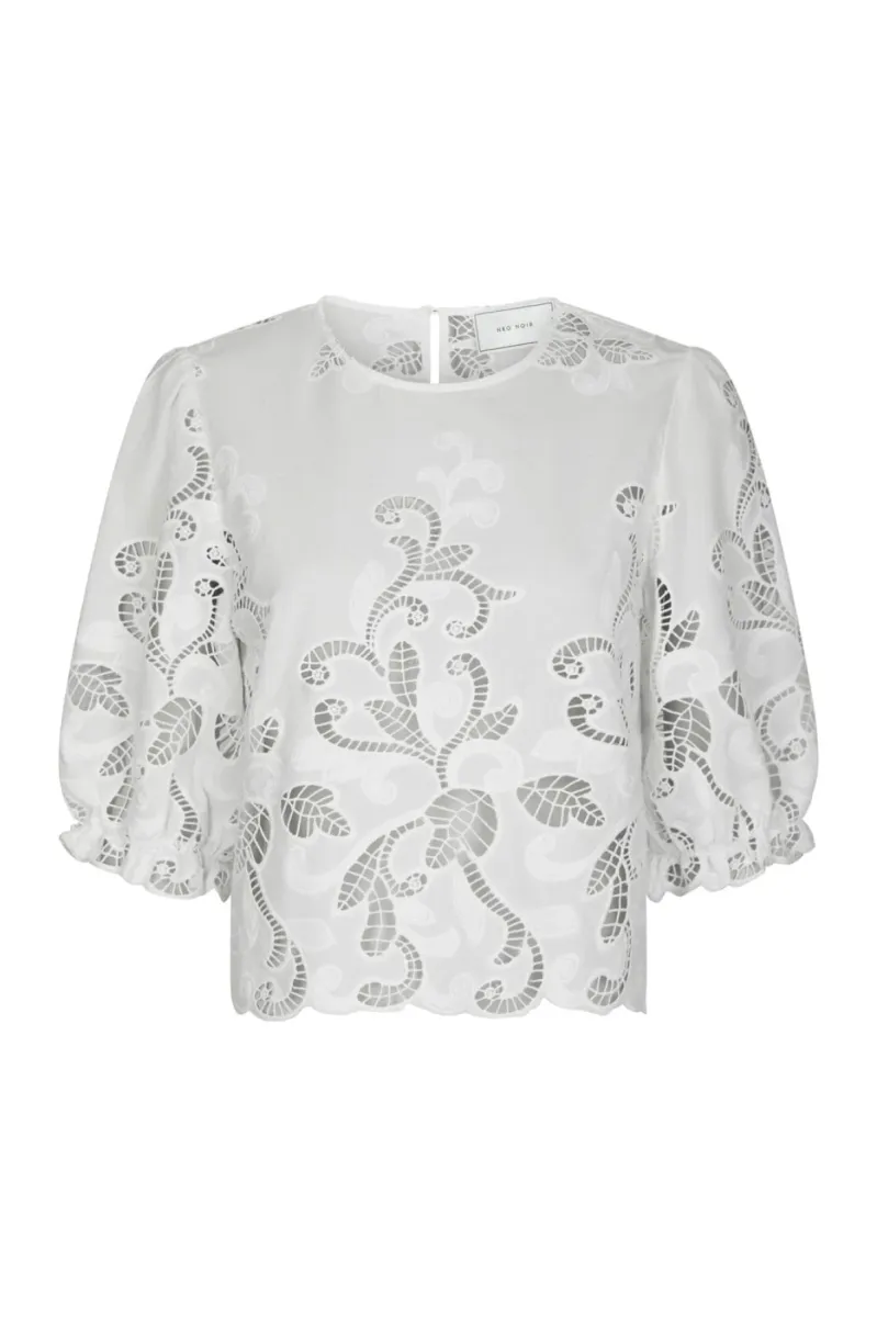Neo Noir-Fia Embroidery Blouse-167834-120 White-WIT