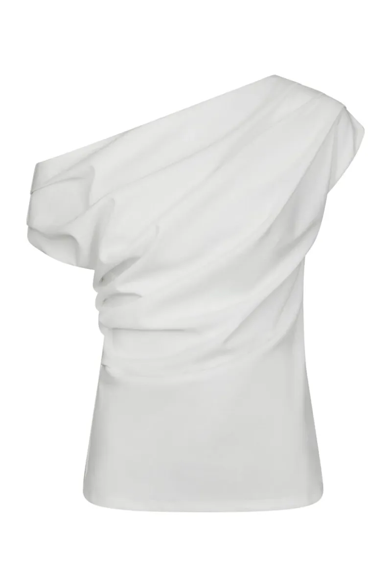 Neo Noir-Mabelle Drapy Top-168038-120 White-WIT