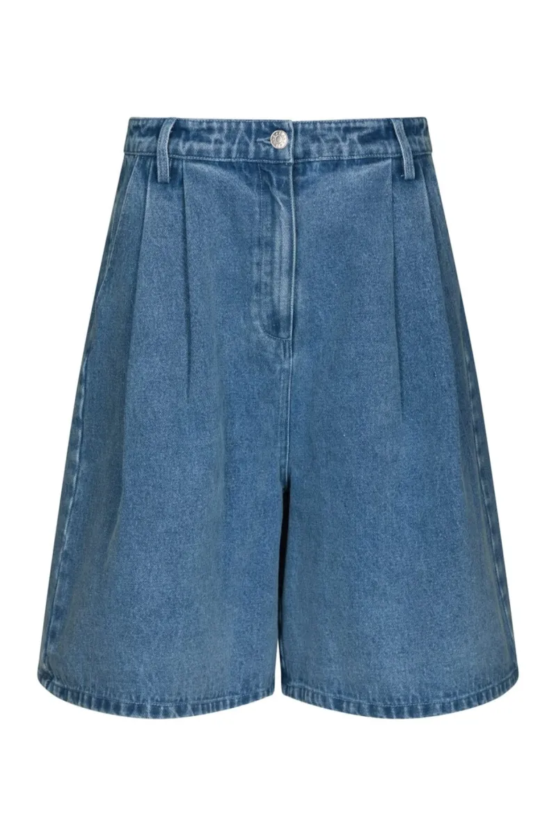 Neo Noir-Rosel Denim Shorts-168984-140 Blue-DENIM