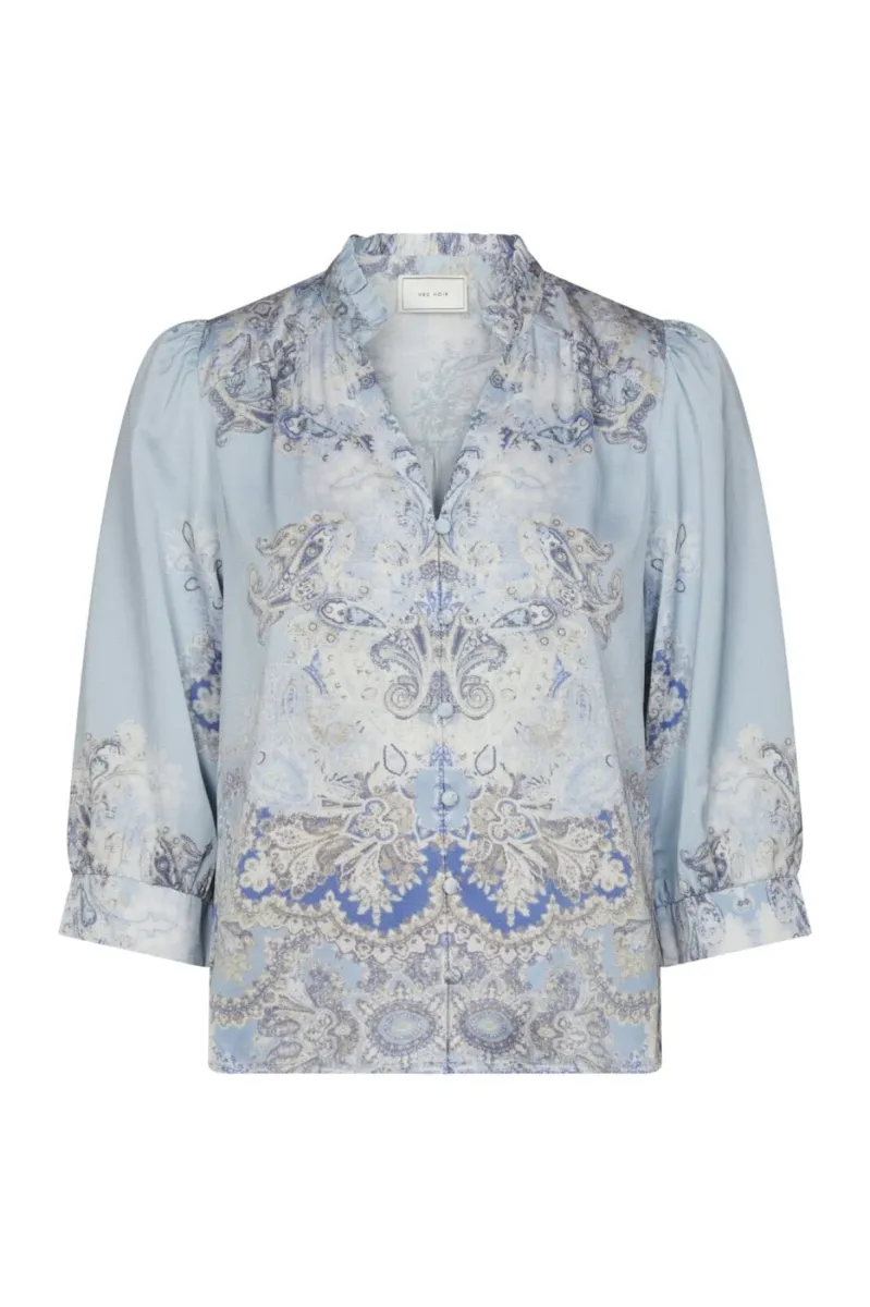 Neo Noir-Roselle Artist Paisley Blouse-165558-145 Light Blue-LICHT BLAUW