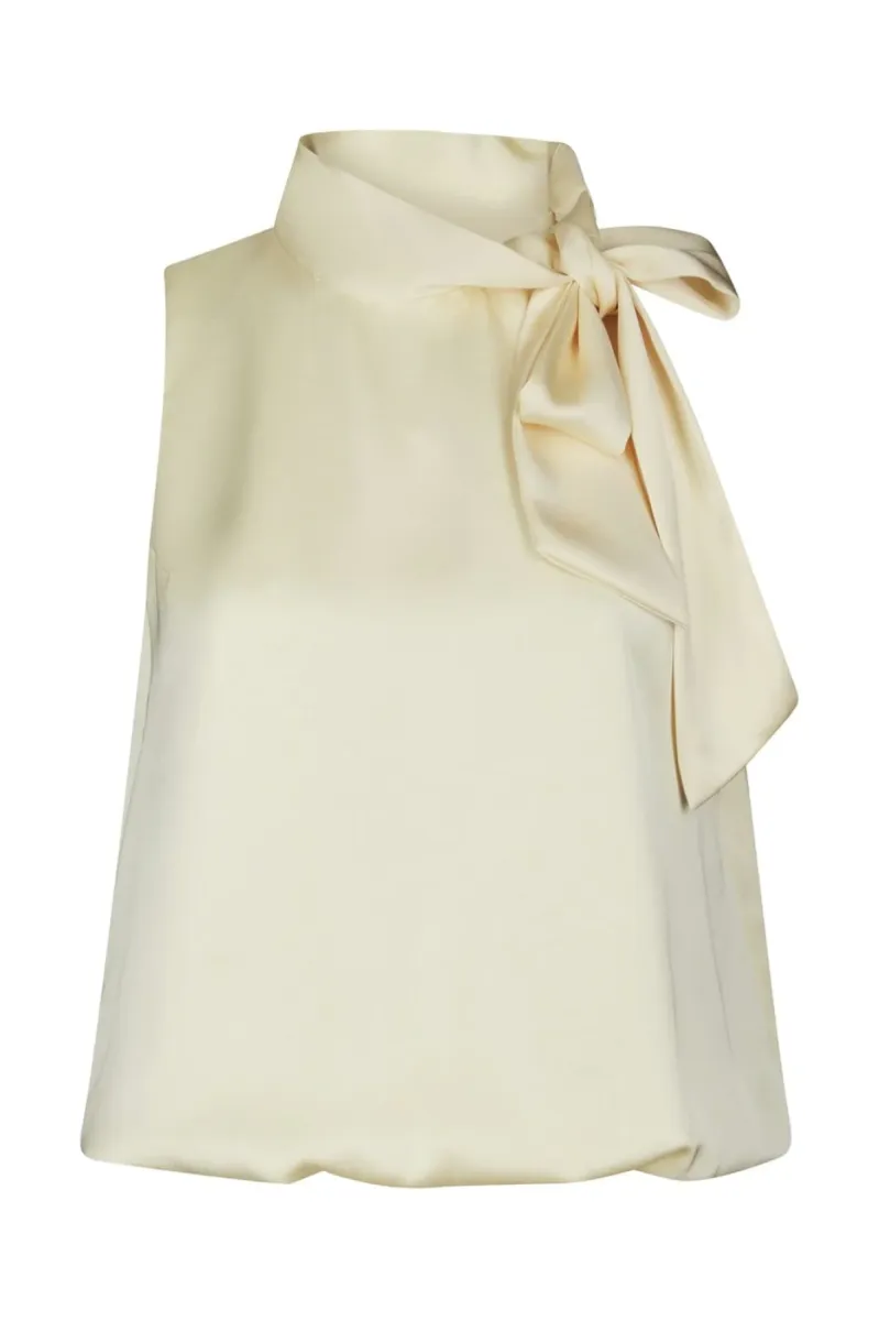 Neo Noir-Veda Heavy Sateen Top-168291-191 Light Yellow-LICHT-/ZACHT GEEL