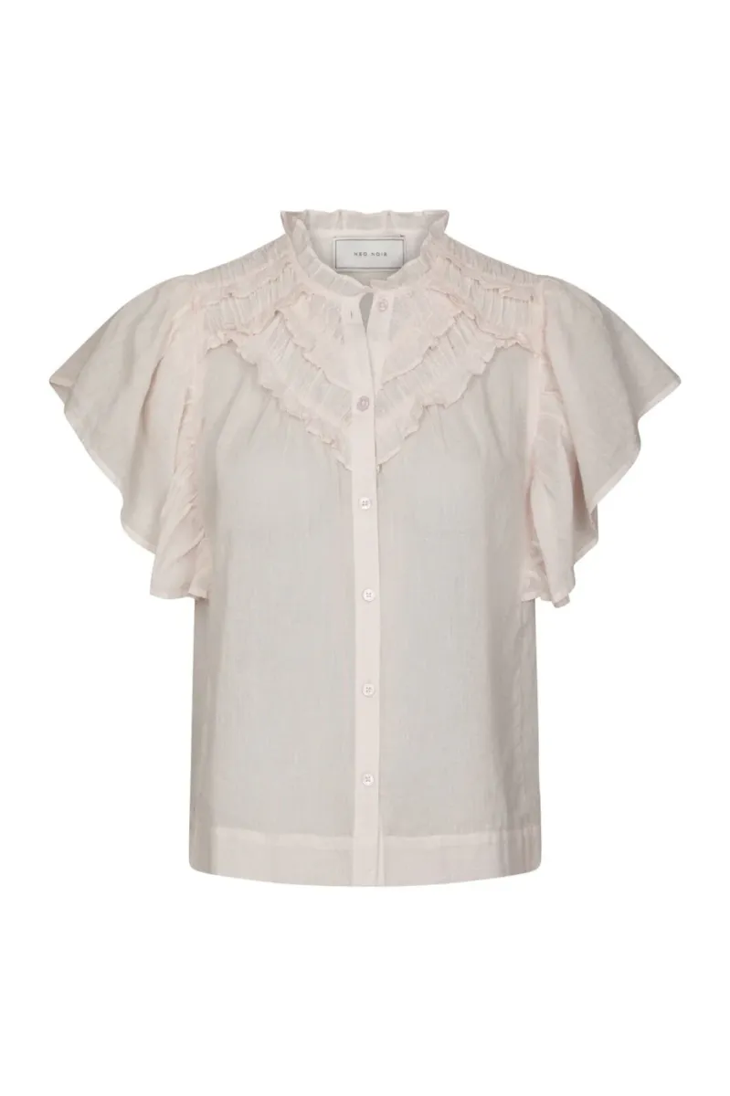Neo Noir-Vinsa S Voile Top-169039-754 Light Pink-LICHT ROSE