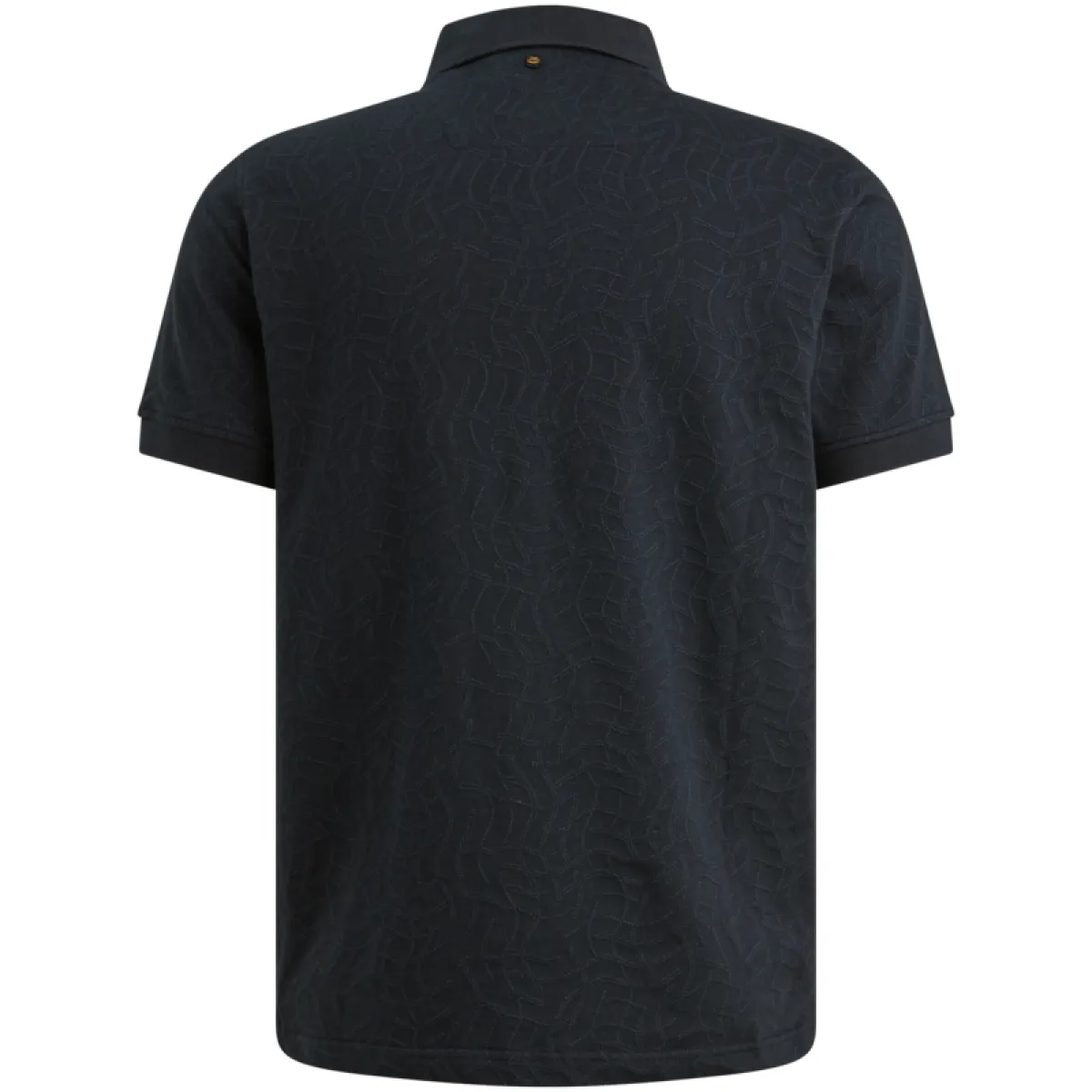 PME LEGEND-Short sleeve polo jersey jacquard-PPSS2605860-5282 Carbon-GRIJS