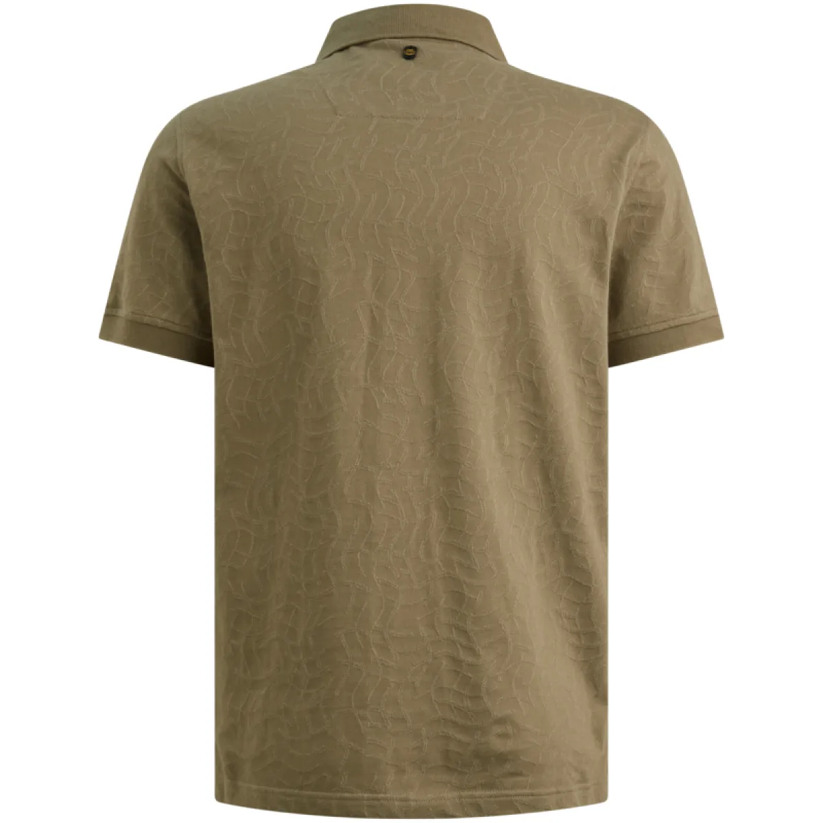 PME LEGEND-Short sleeve polo jersey jacquard-PPSS2605860-6389 Dusky green-BLAUW