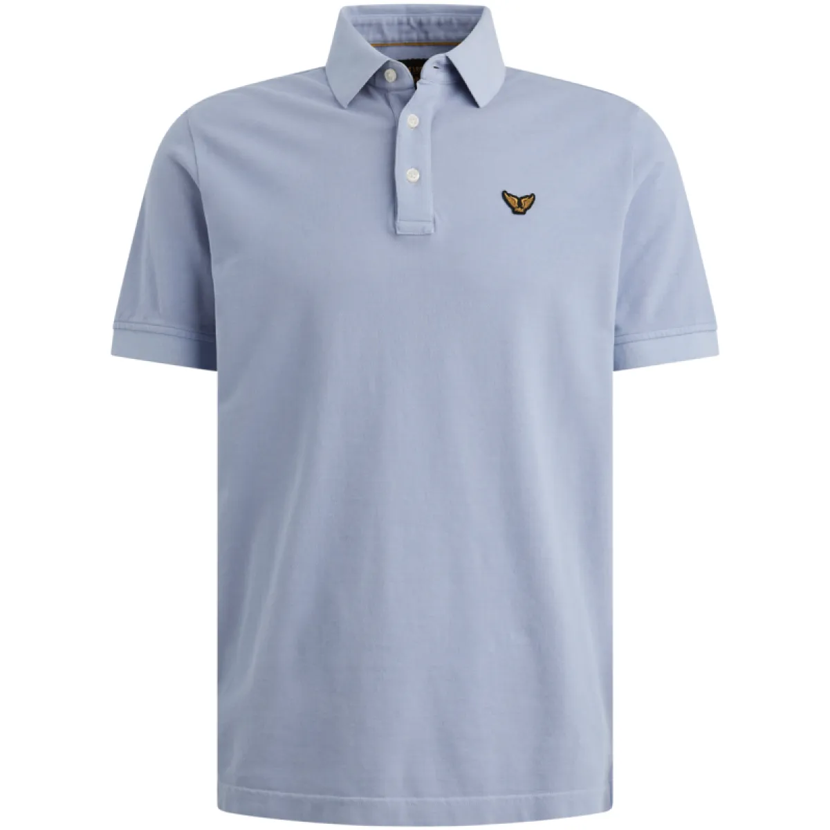 PME LEGEND-Short sleeve polo pique garment dyed tailwing-PPSS2605850-5299 Hydrangea-BLAUW