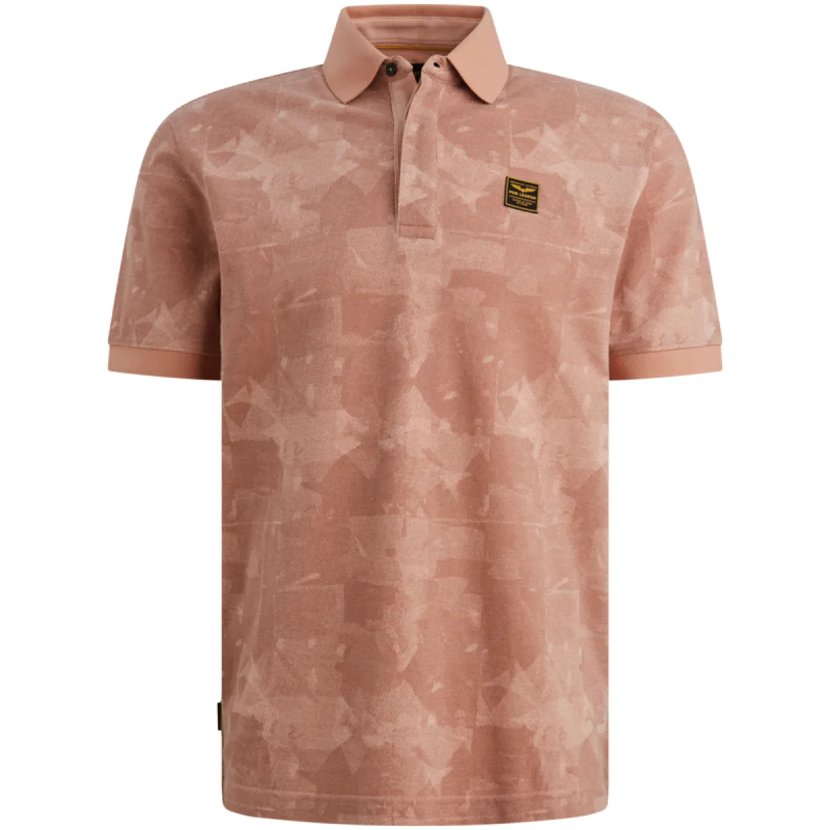 PME LEGEND-Short sleeve polo printed two tone-PPSS2604851-3031 Rose dawn-ROSE