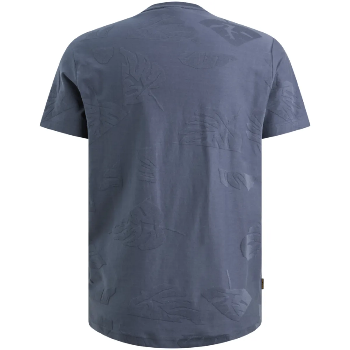 PME LEGEND-Short sleeve r-neck jacquard jersey-PTSS2605591-5301 Vintage indigo-INDIGO
