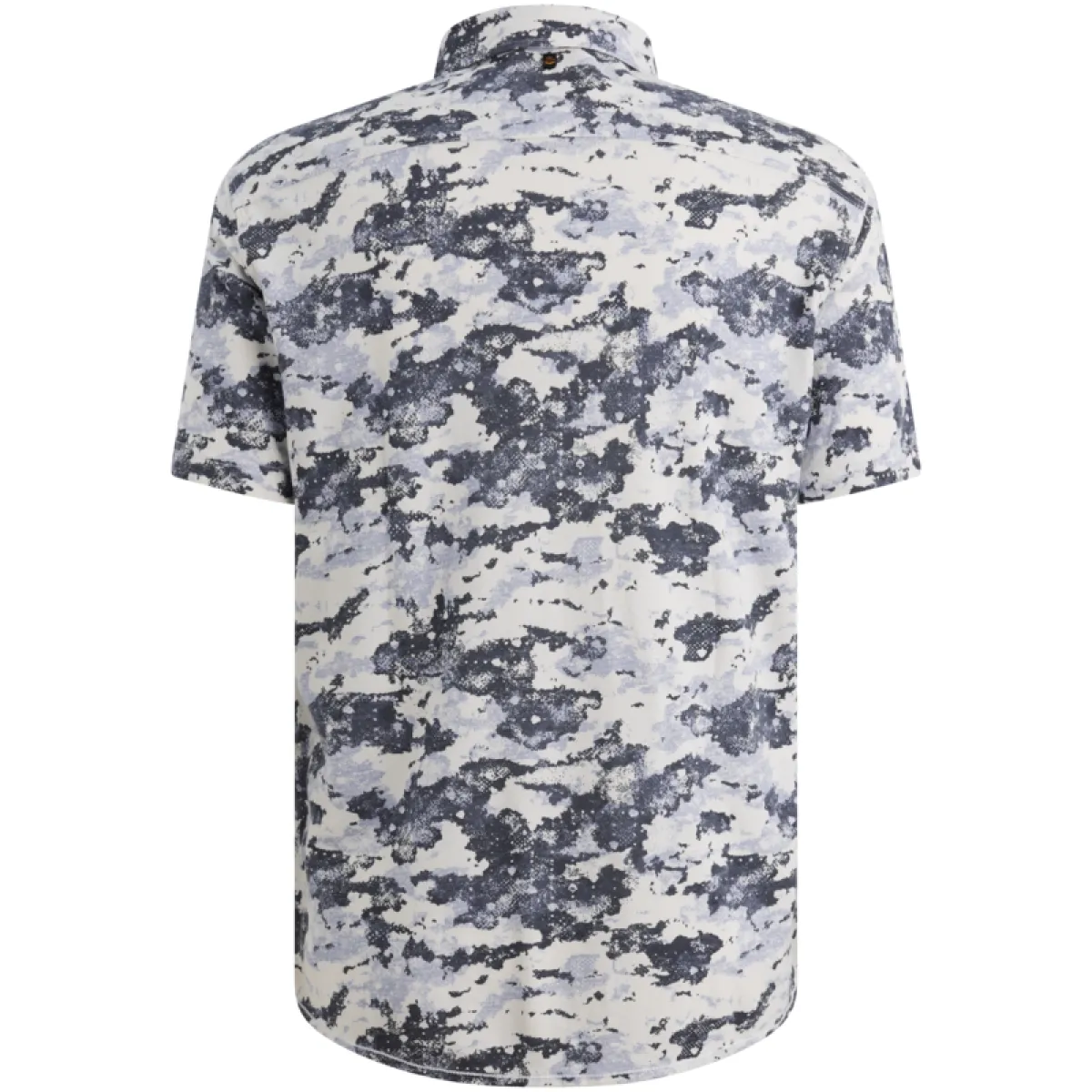 PME LEGEND-Short Sleeve Shirt Print on pique-PSIS2605232-5301 Vintage indigo-INDIGO