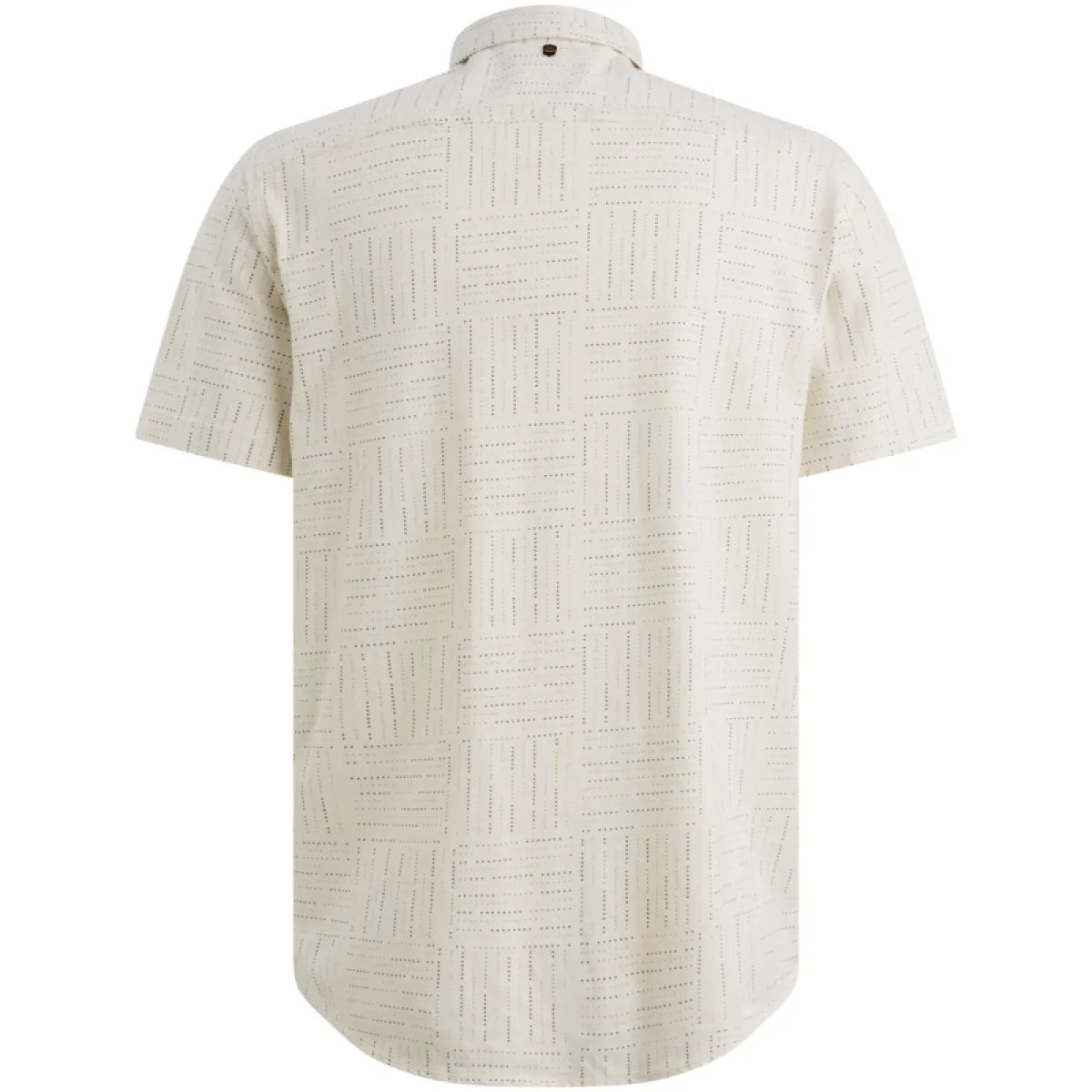 PME LEGEND-Short Sleeve Shirt Print on pique-PSIS2605240-7001 Egret-OFF WHITE