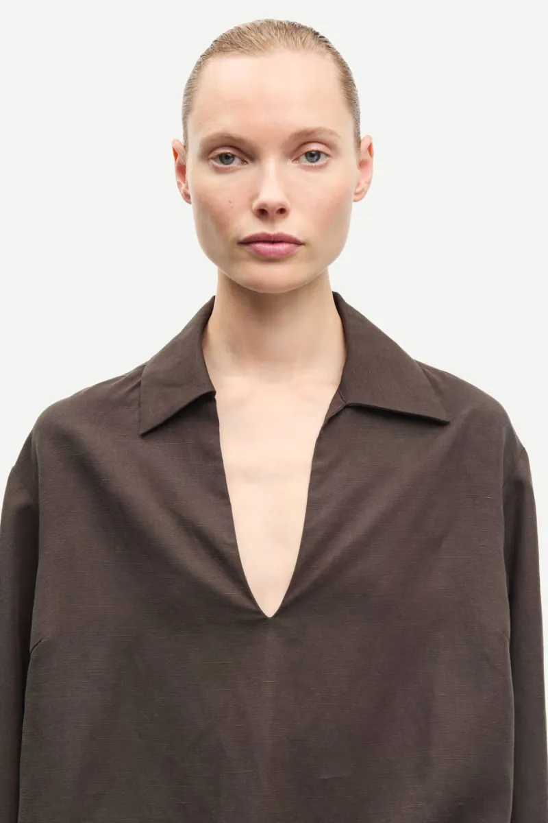 samsoe-samsoe-sadaphne-shirt-15262-f26100024-190910tcx-mulch-bruin-3 Samsoe Samsoe-Sadaphne shirt 15262-F26100024-190910TCX Mulch-BRUIN