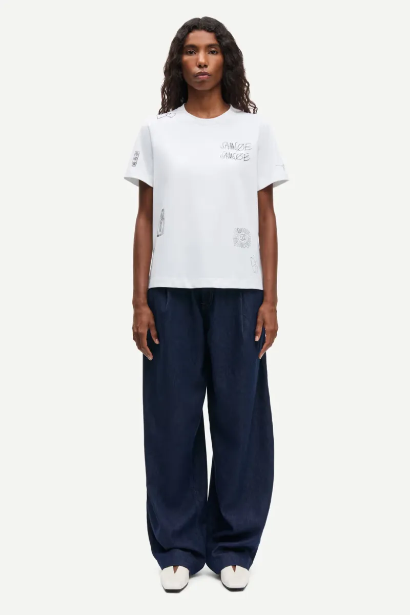 Samsoe Samsoe-Saharper pleat jeans 16014-F26200004-CLR002674 Soft denim-DENIM