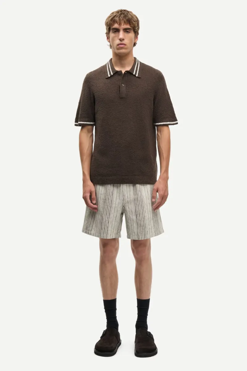 Samsoe Samsoe-Sajabari fly short 14749-M26200092-CLR002803 Brown stripe-BRUIN