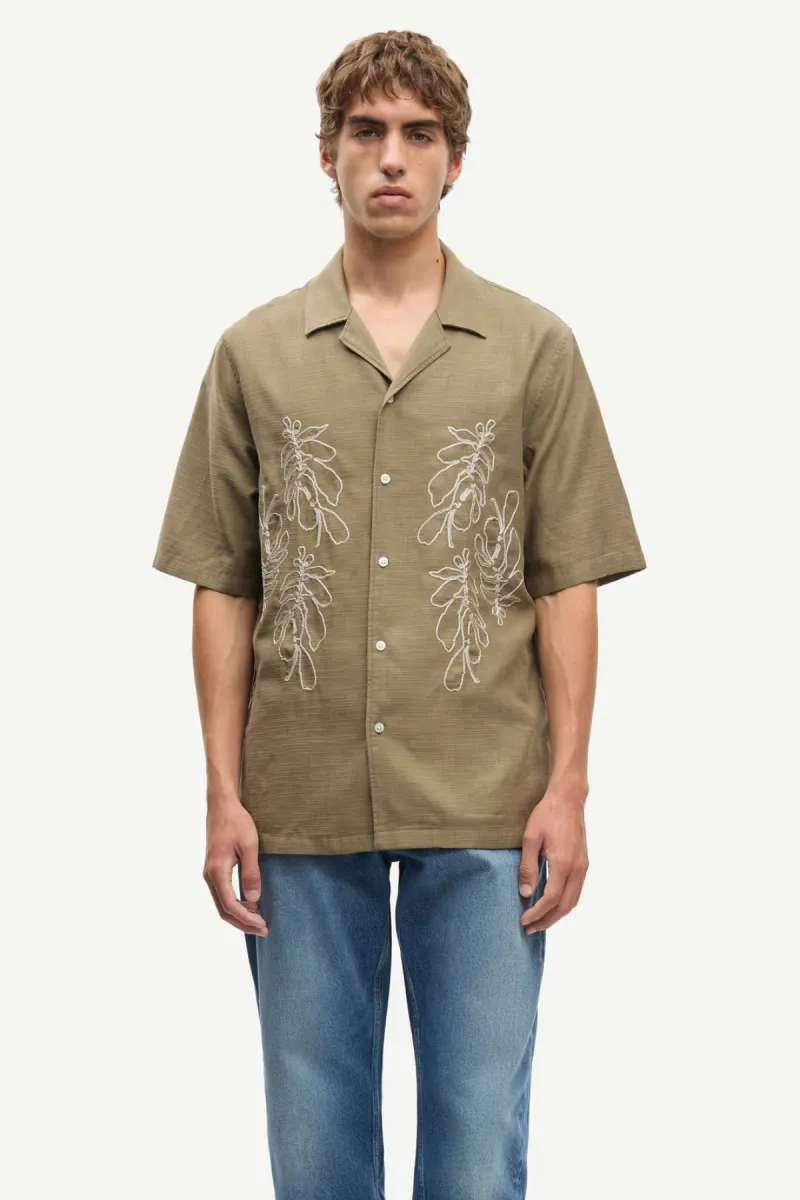 Samsoe Samsoe-Saoscar AX shirt 16073-M26200073-170517TCX Dusky green-GROEN