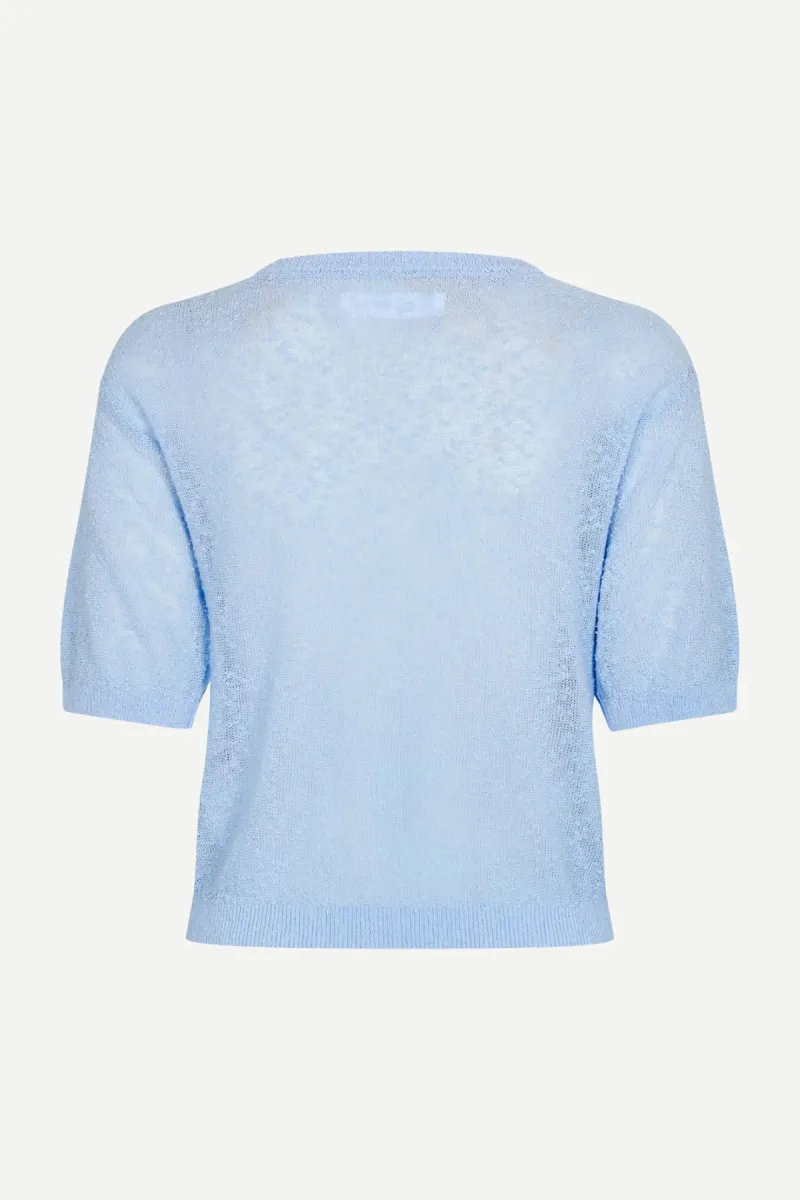 Samsoe Samsoe-Sasimone t-shirt 16058-F26200083-154031TCX Windsurfer-LICHT BLAUW
