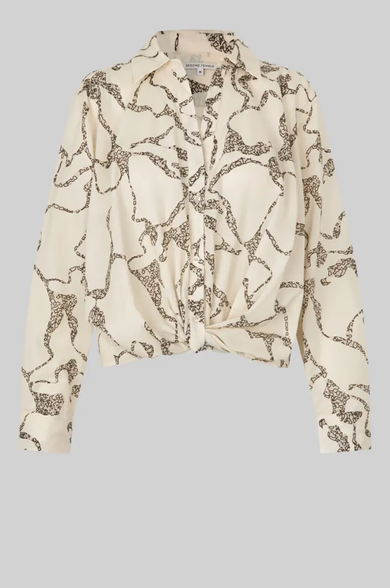 Second Female-Blouse LM-Soil Twist Shirt-1015 Eggnog-CREME