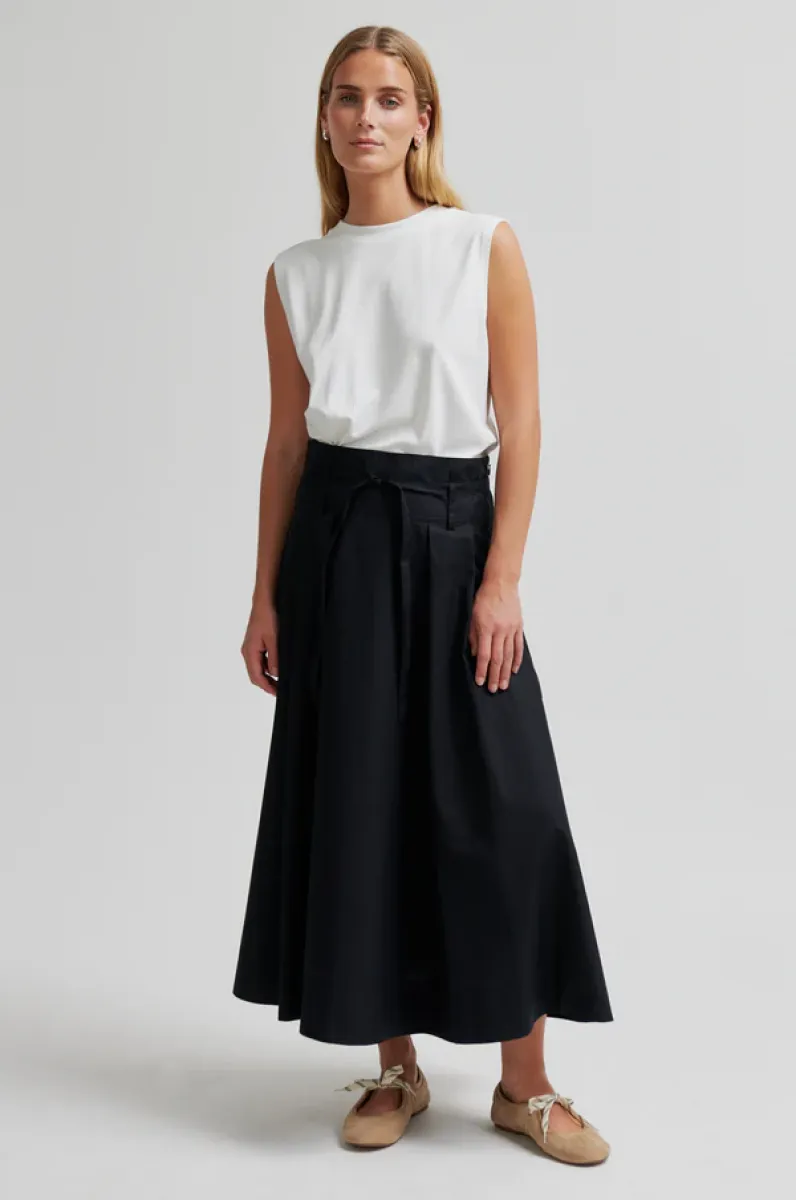 Second Female-Skirt-Larkini Skirt-8001 Black-BLACK