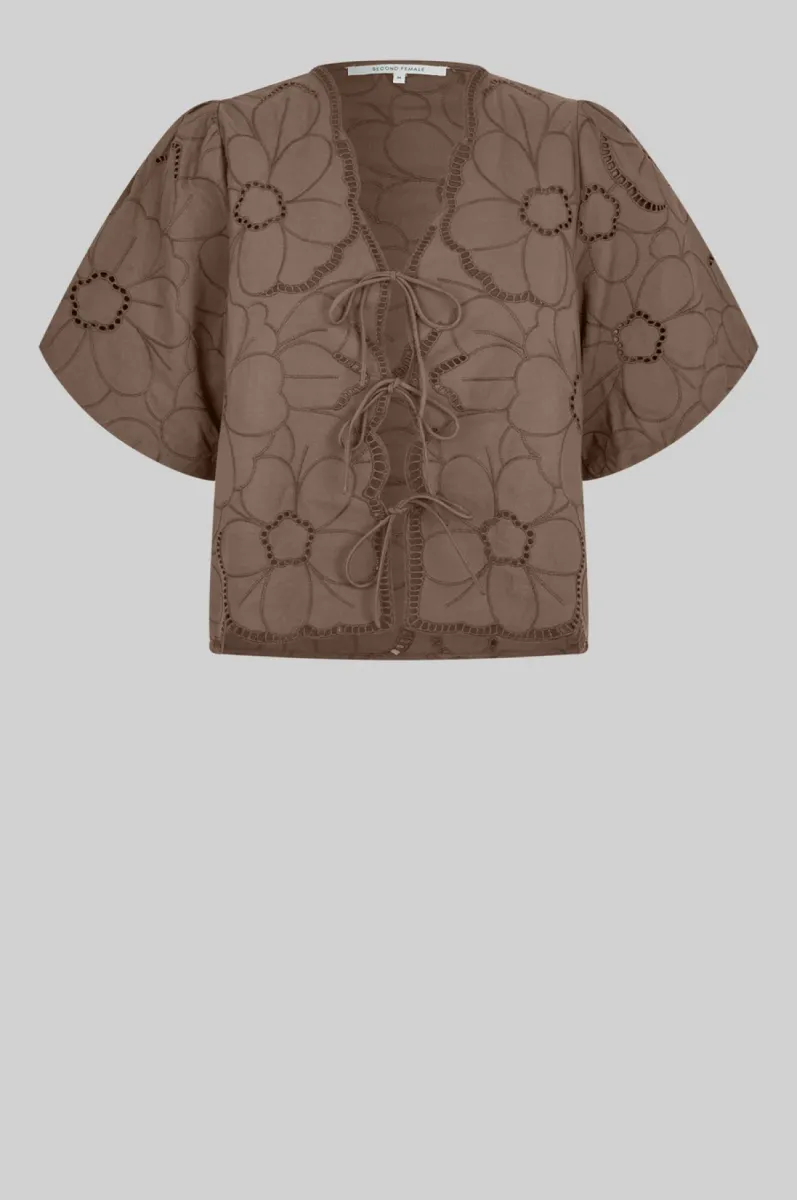 Second Female-Top-Avrille Blouse-6129 Canteen-TAUPE