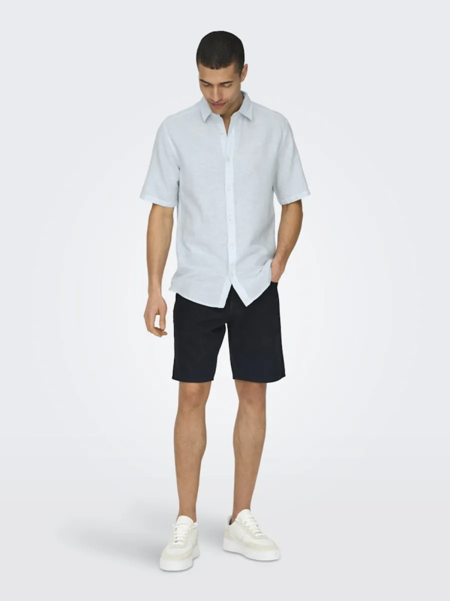 SONS-ONSCAIDEN LIFE SS SOLID LINEN BLEND-22009885-Cashmere blue-BLUE