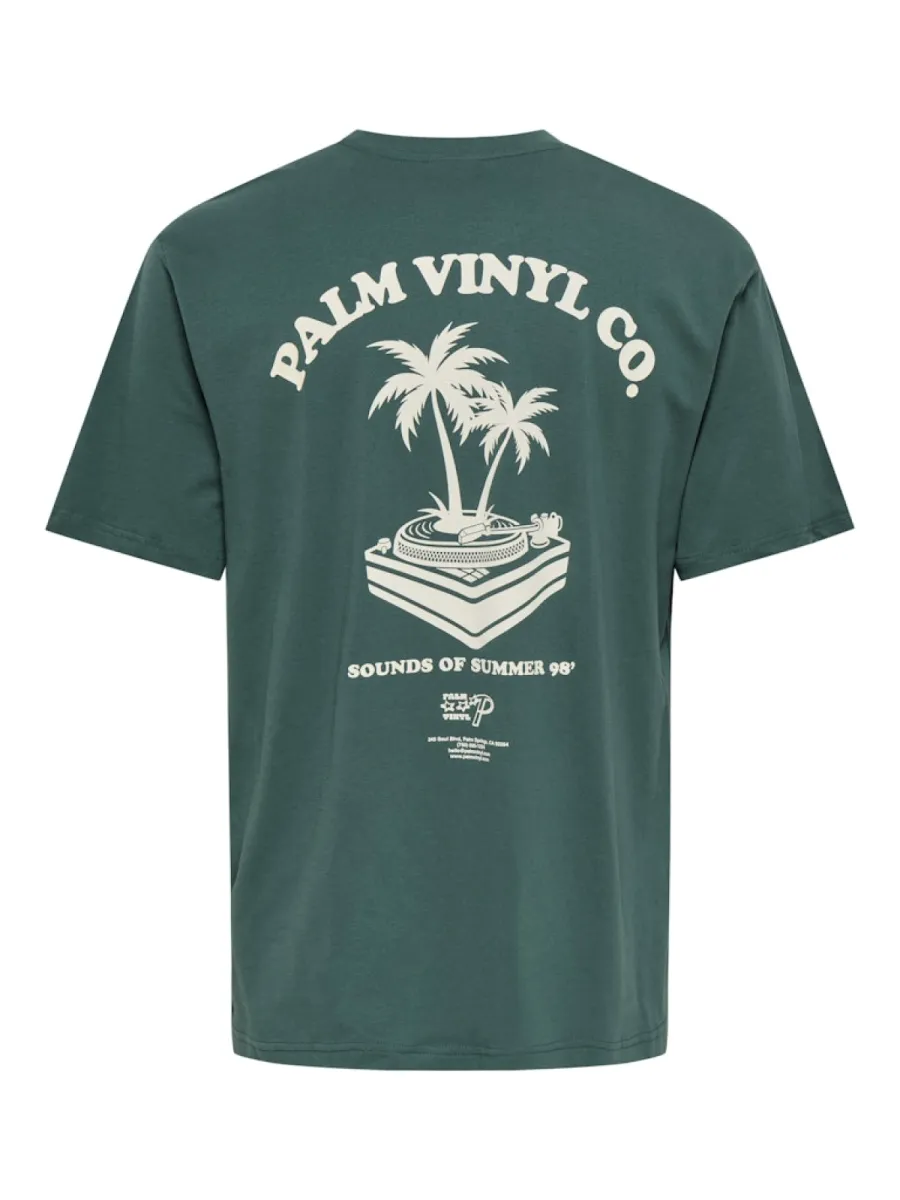 SONS-ONSVIBES LIFE RLX SS TEE CS-22039617-Mallard green-GROEN
