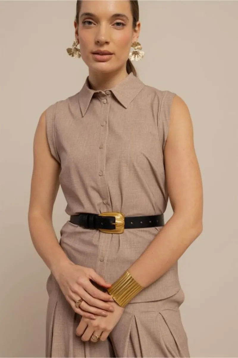 studio-anneloes-georgie-linnen-look-blouse-13857-2200-latte-cafe-2 STUDIO ANNELOES-Georgie linnen look blouse-13857-2200 Latte-CAFE
