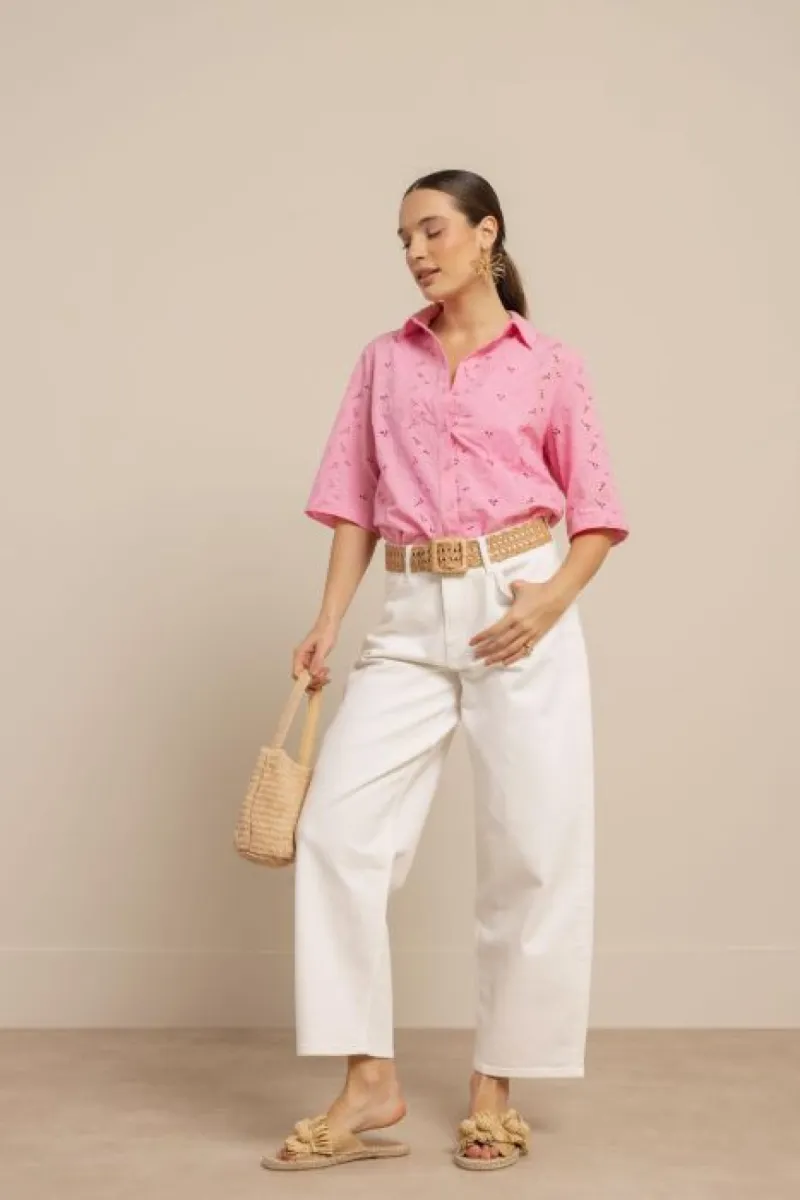 studio-anneloes-nyra-broderie-blouse-13870-4400-pop-pink-rose-3 STUDIO ANNELOES-Nyra broderie blouse-13870-4400 Pop pink-ROSE