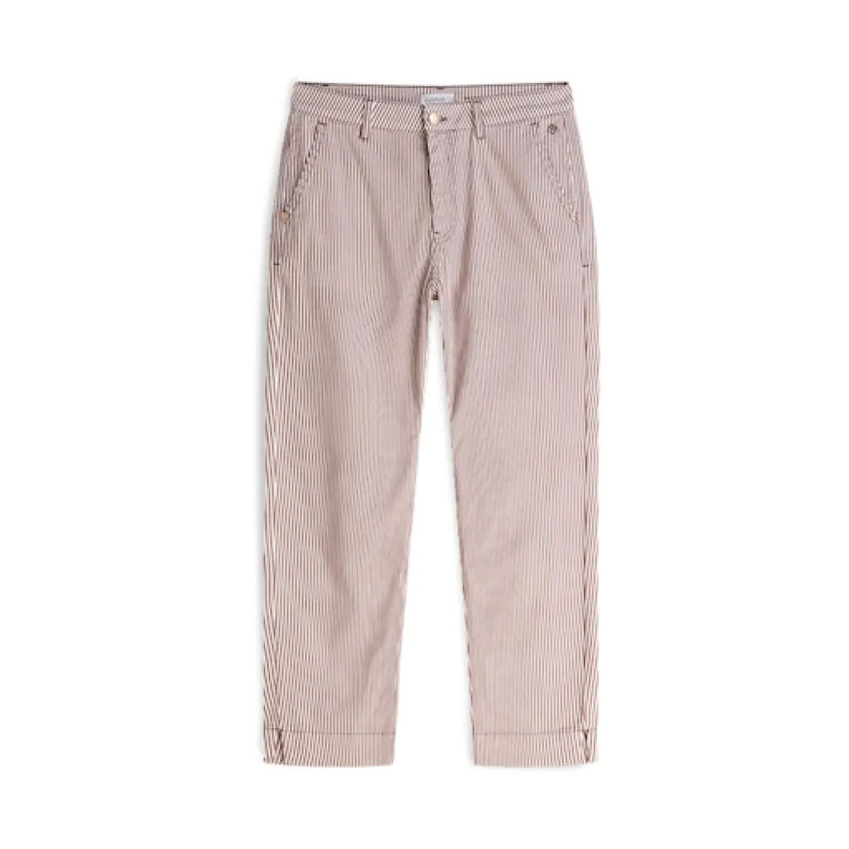 Summum-Chino pant printed stripe twill-4s2988-12478-334 Deep fig-PAARS