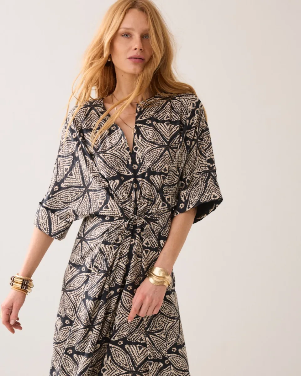 Summum-Dress ethnic-5s1655-12448-990 Black-ZWART