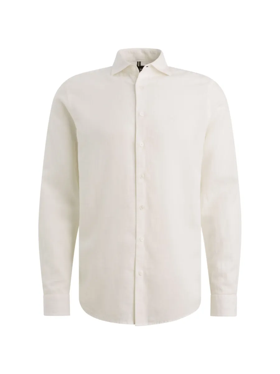 Vanguard-Long sleeve shirt Linen cotton ble-VSI2604259-7004 Cloud dancer-CREME