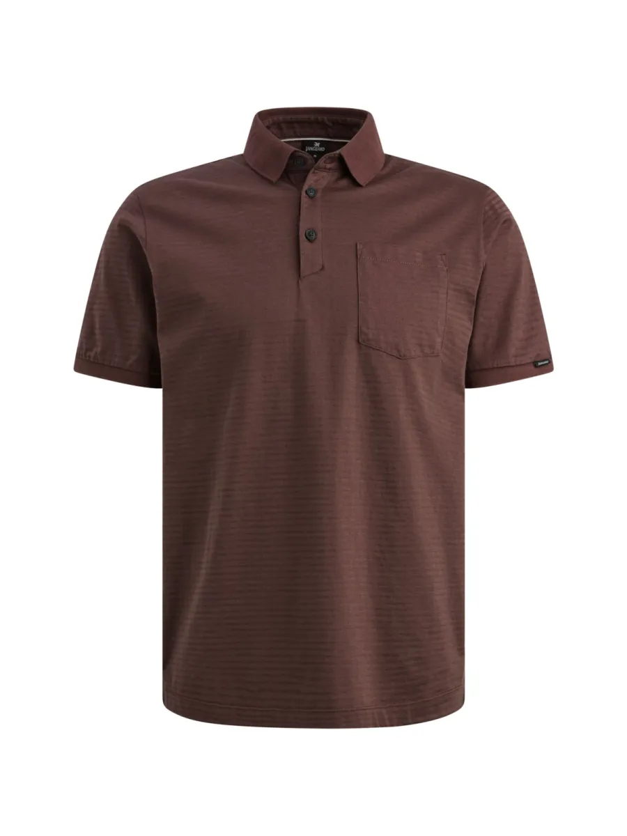 Vanguard-Short sleeve polo mercerised melan-VPSS2605882-4090 Catawba grapte-ROOD