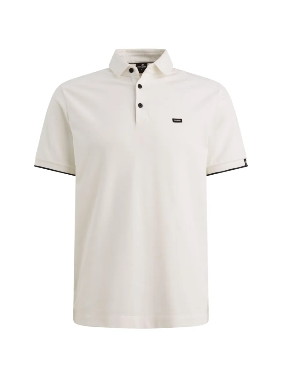 Vanguard-Short sleeve polo pique blend gentlemans deal-VPSS2604850-7004 Cloud dancer-CREME