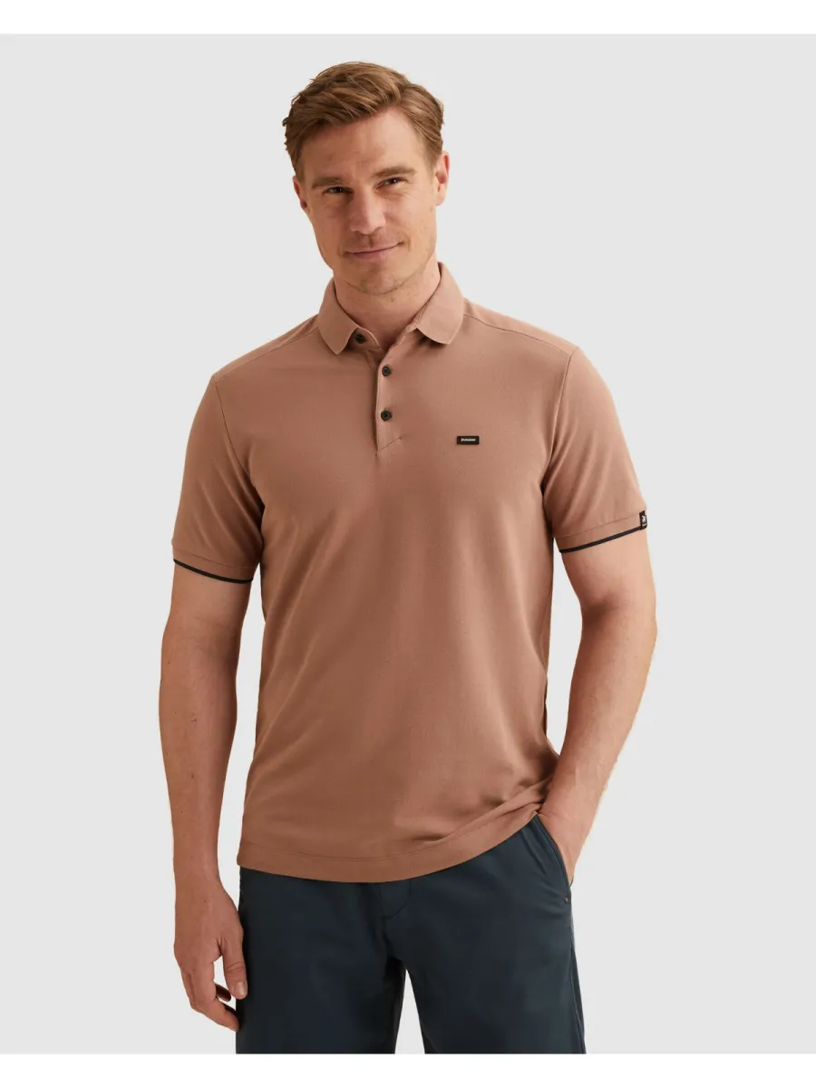 Vanguard-Short sleeve polo pique blend gentlemans deal-VPSS2604850-8202 Burlwood-BRUIN