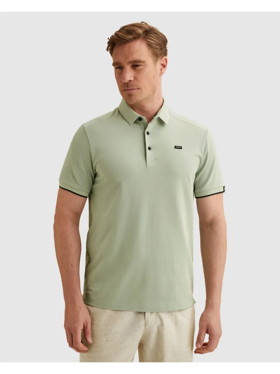 Vanguard-Short sleeve polo pique blend gentlemans deal-VPSS2604850-9089 Aqua gray-GRIJS