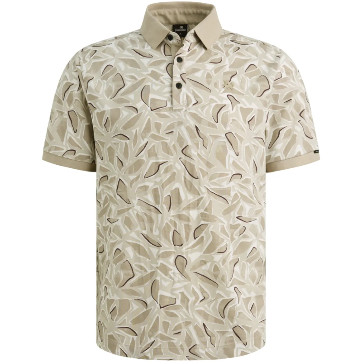 Vanguard-Short sleeve polo stretch pique blend-VPSS2605881-8265 Pure cashmere-BEIGE