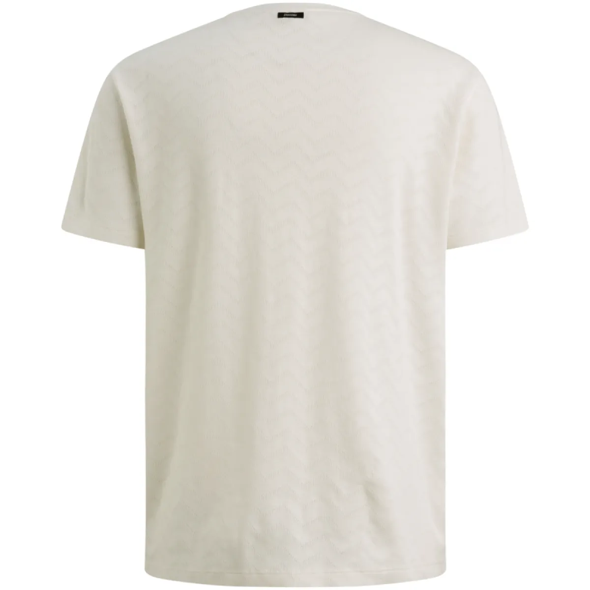 Vanguard-Short sleeve r-neck jacquard jersey blend-VTSS2605554-7004 Cloud dancer-CREME