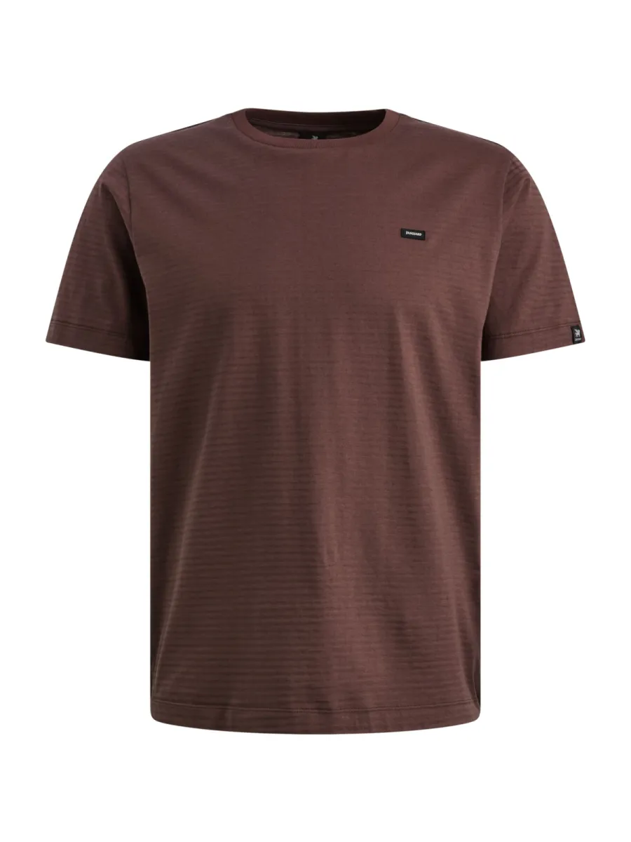 Vanguard-Short sleeve r-neck mercerised mel-VTSS2605552-4090 Catawba grapte-ROOD