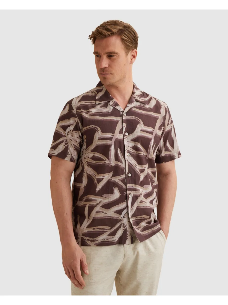 Vanguard-Short Sleeve Shirt Printed-VSIS2605285-4090 Catawba grapte-ROOD