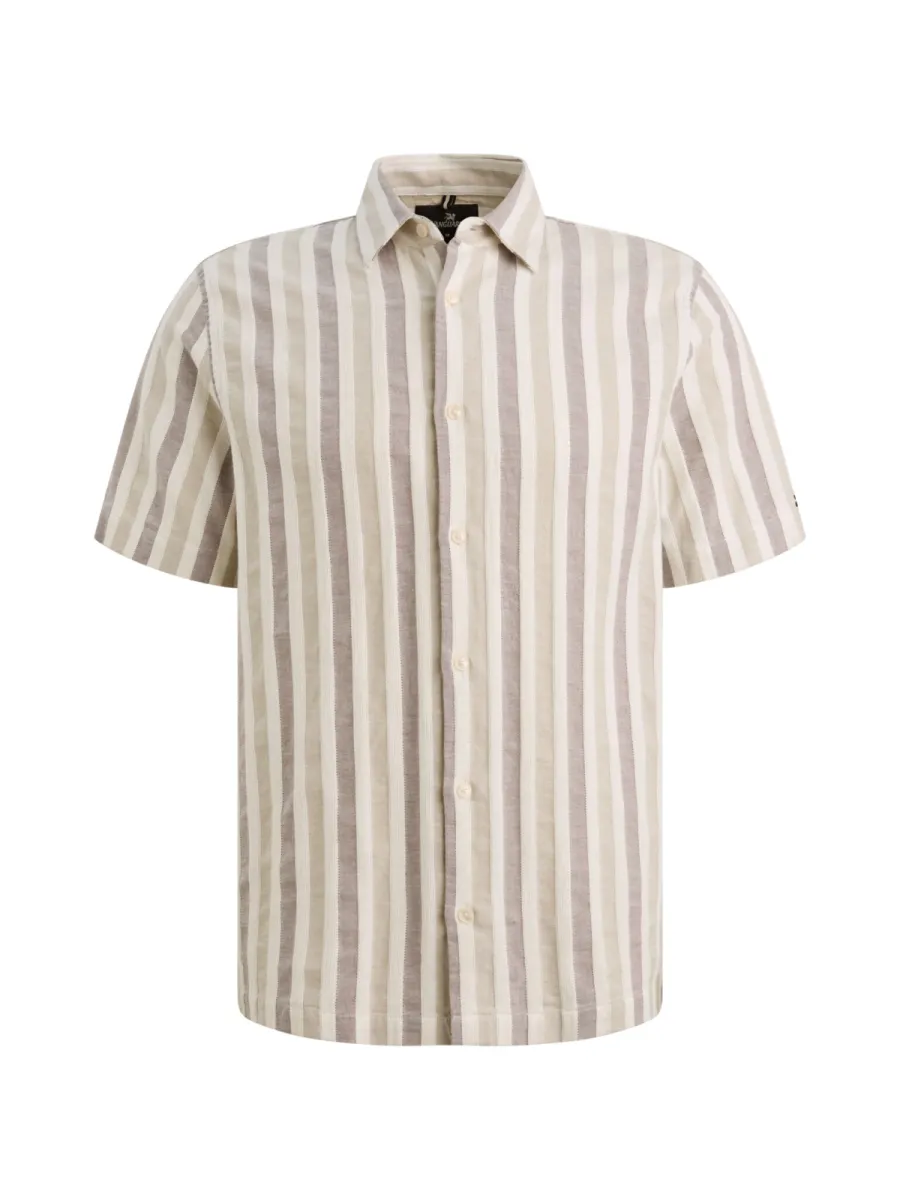 Vanguard-Short Sleeve Shirt Yarn dye dobby-VSIS2605284-4090 Catawba grapte-ROOD