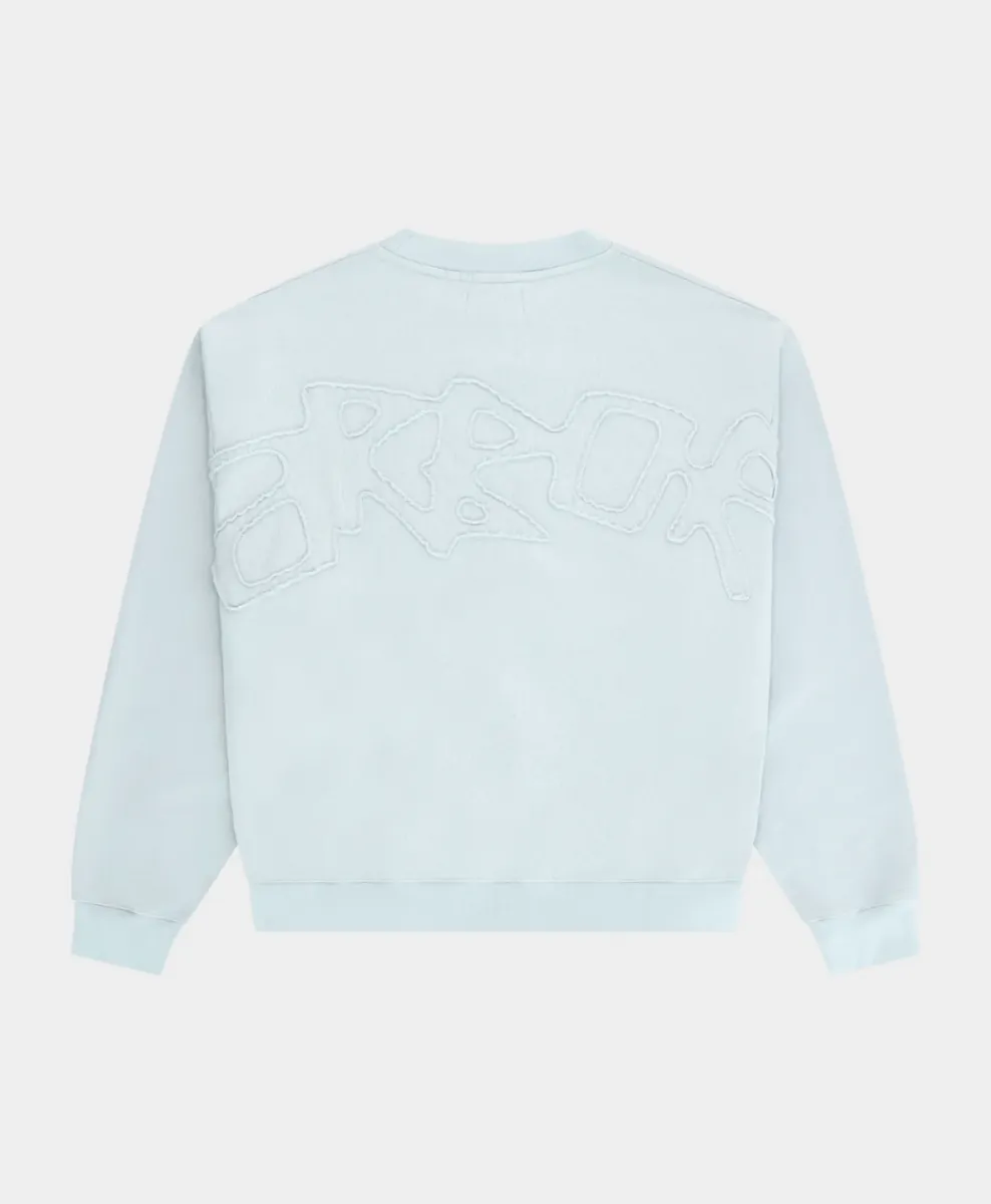 Arbor antwerp--Big application crewneck baby--LICHT BLAUW