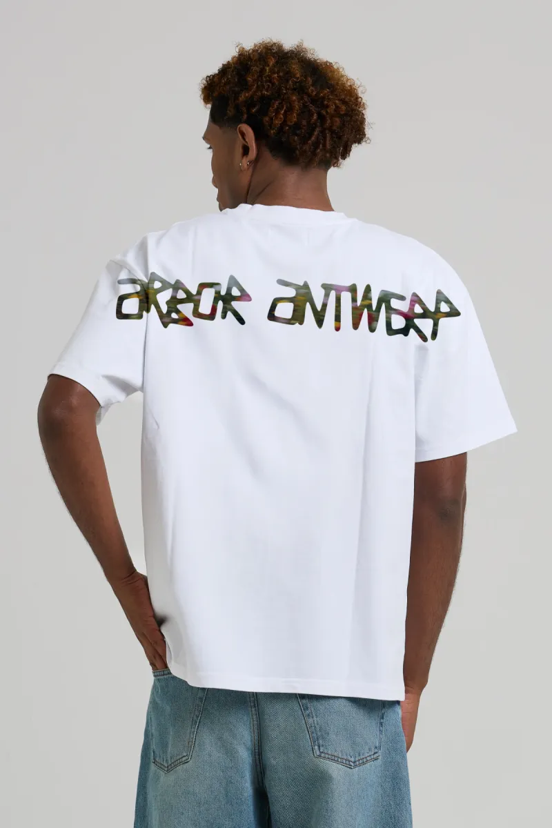 Arbor antwerp--Flower motion t-shirt--WIT