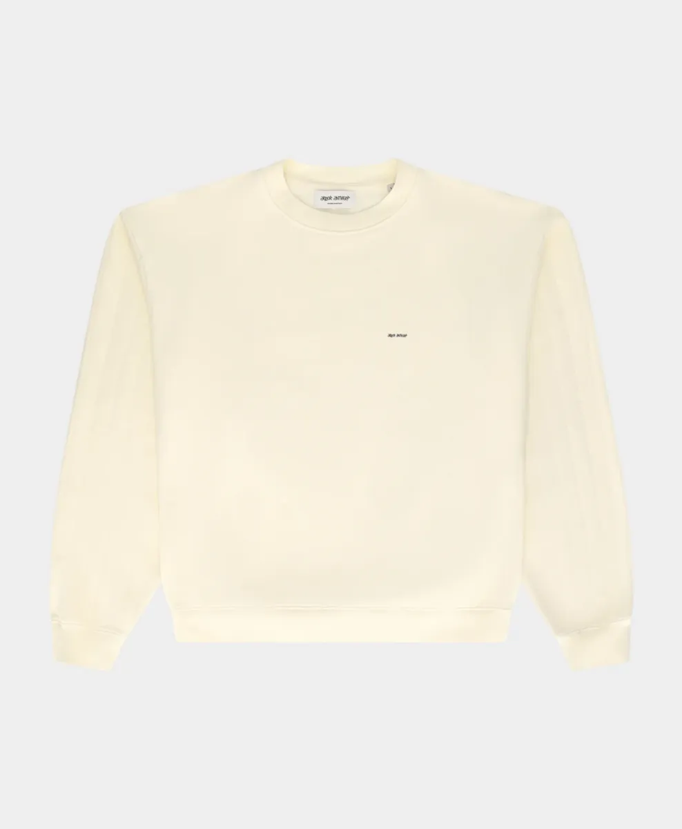 Arbor antwerp--Needle drop crewneck creme--CREME
