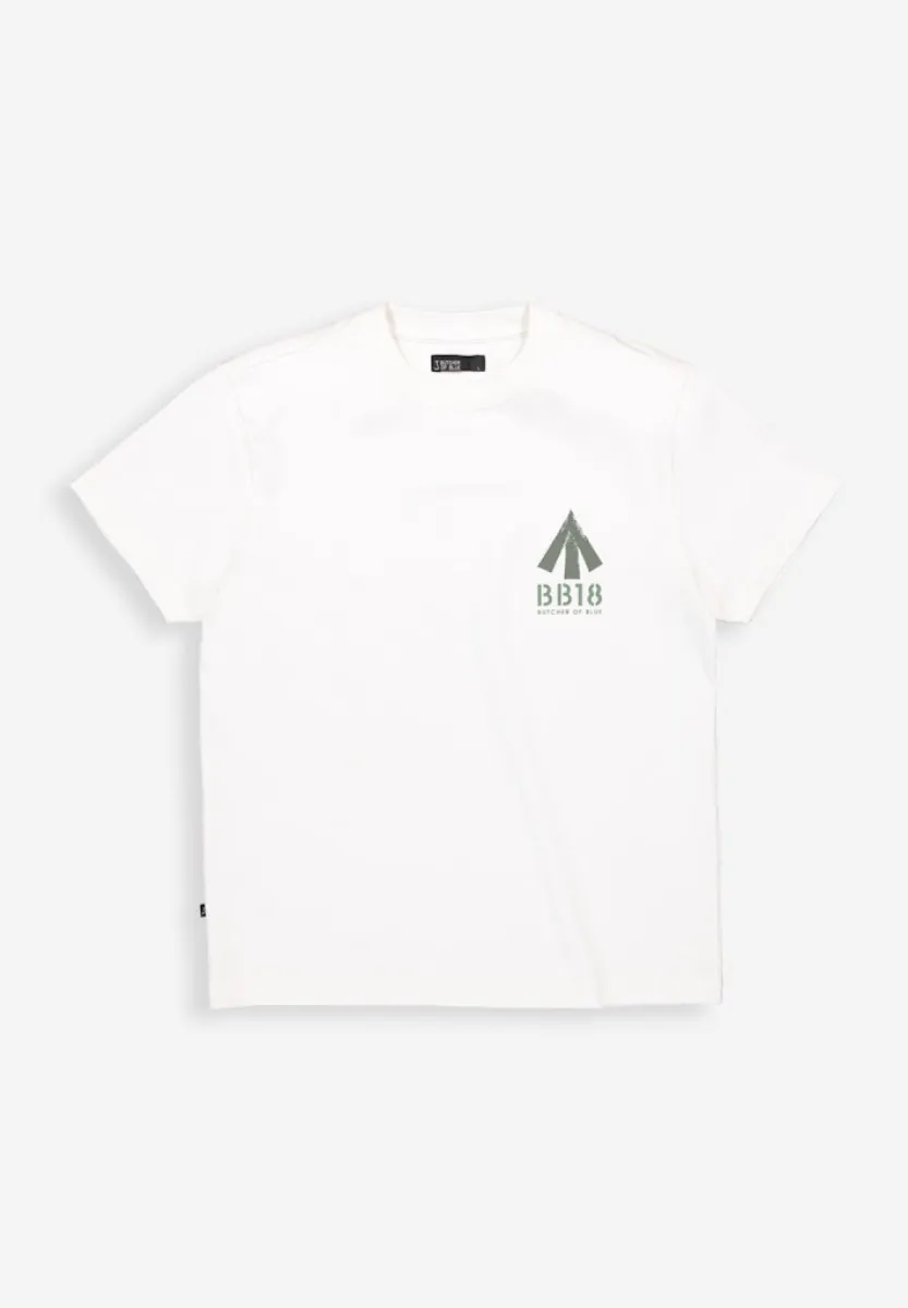 BUTCHER OF BLUE-Army carlow loose tee-M2613048-112 Titan white-WIT