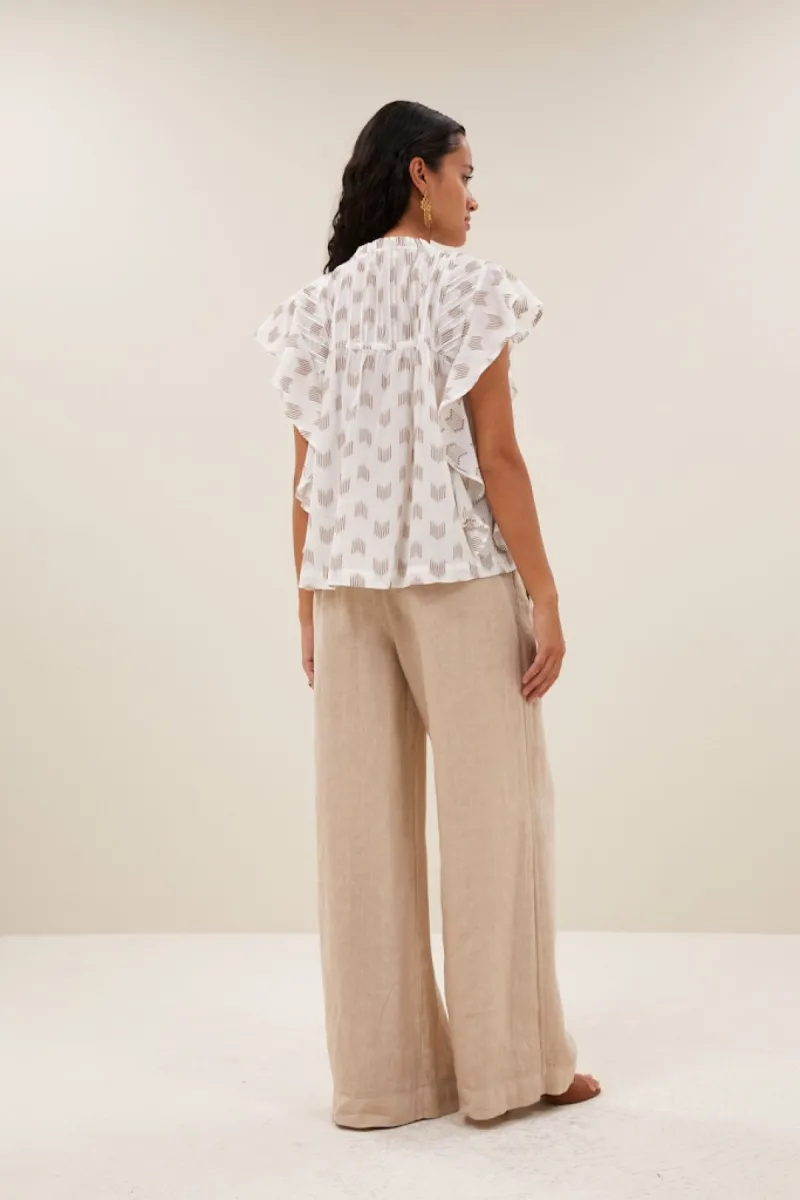 by-bar-vina-linen-blouse-26112075-043-oase-ikat-creme-5 By-bar-Vina Linen Blouse-26112075-043 Oase Ikat-CREME