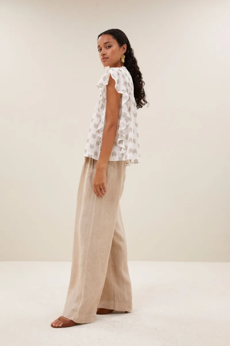 by-bar-vina-linen-blouse-26112075-043-oase-ikat-creme-6 By-bar-Vina Linen Blouse-26112075-043 Oase Ikat-CREME