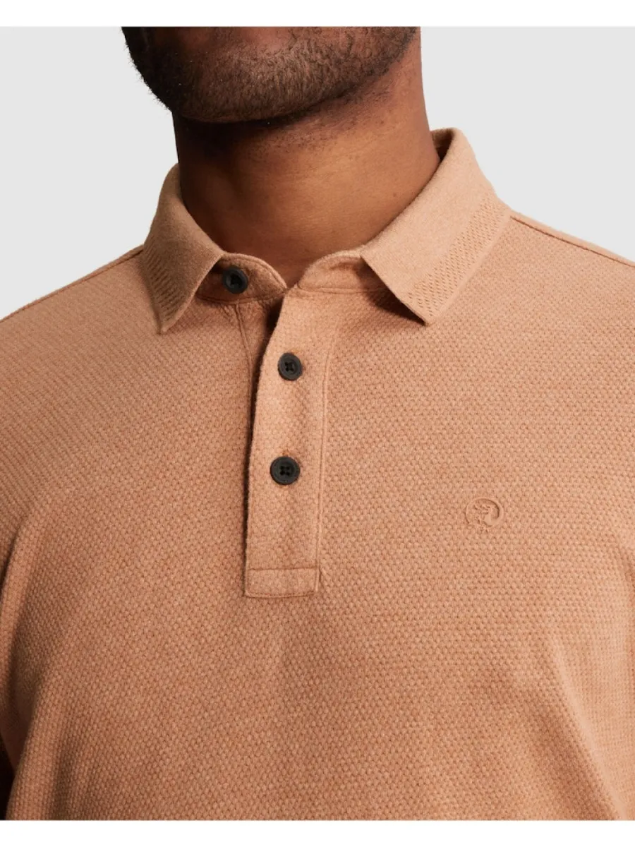 cast-iron-short-sleeve-polo-slim-fit-popcorn-cpss2606864-8136-sunburn-rood-3 CAST IRON-Short sleeve polo slim fit popcorn-CPSS2606864-8136 Sunburn-ROOD